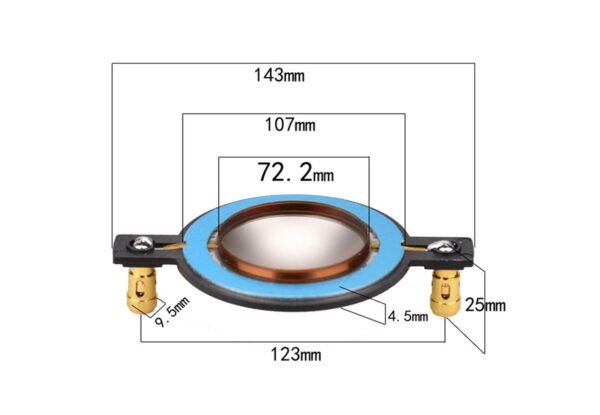 72.2mm Voice Coil Driver Diaphragm